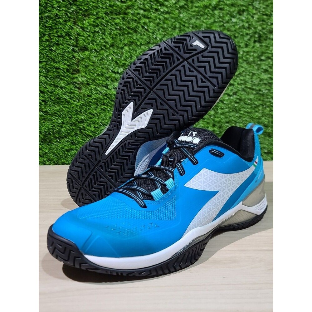 Diadora Blushield Torneo Tennis Shoes - blue jewel/white/black US Men's 9 NEW